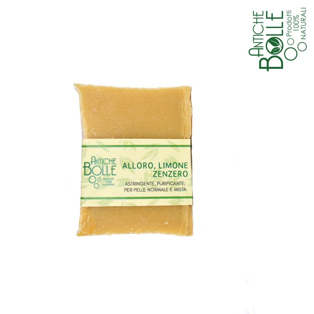 sapone naturale alloro,limone e zenzero