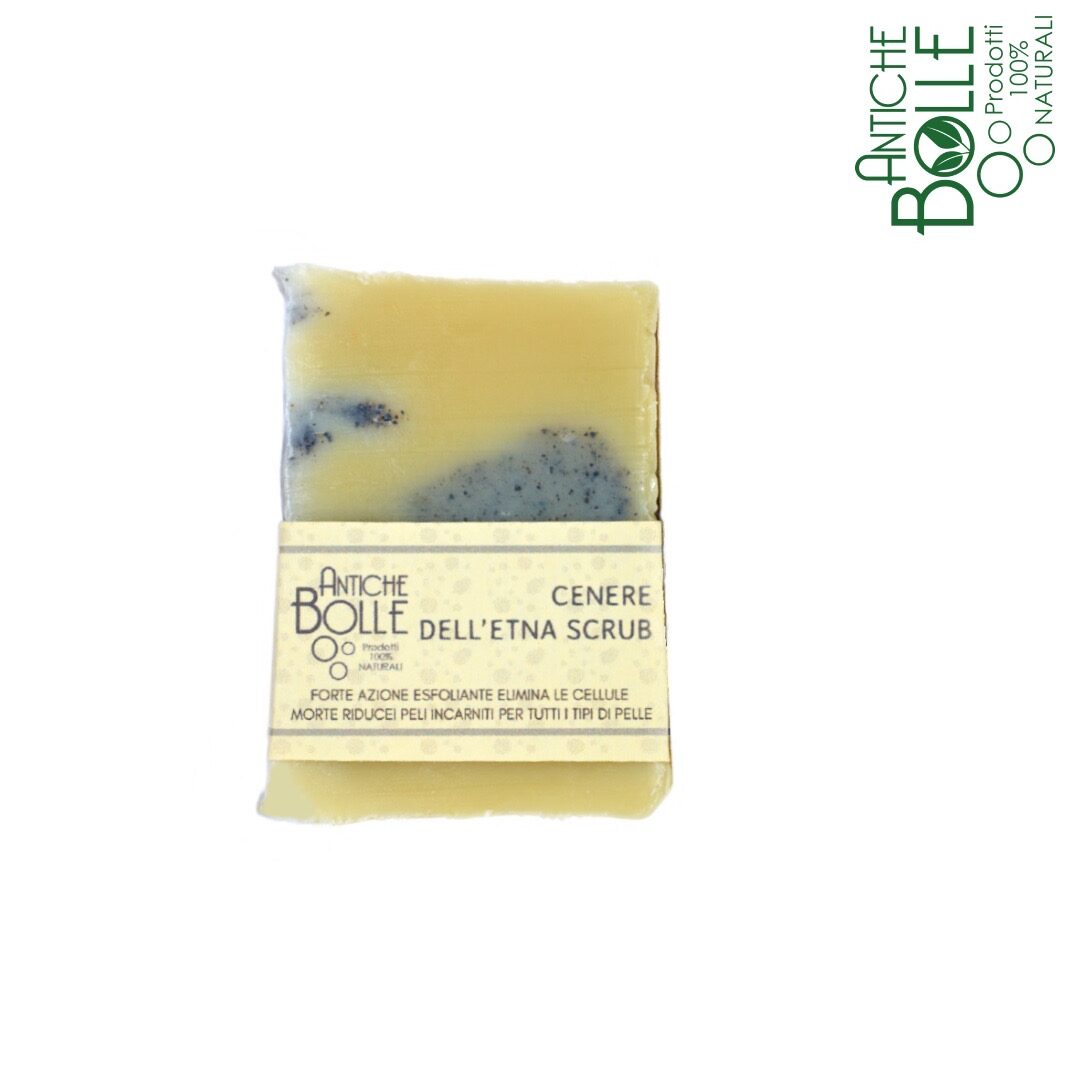 sapone naturale cenere dell'etna scrub